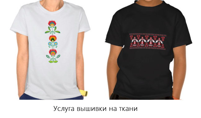 Вышивка на футболках на заказ с логотипами в Москве